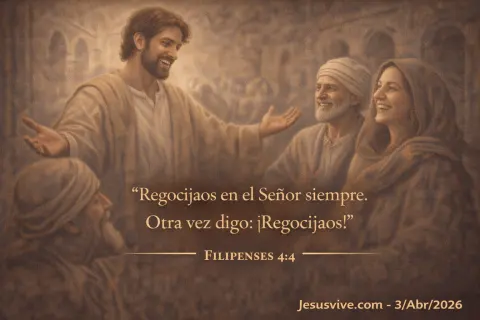 Regocijaos en el Señor siempre.